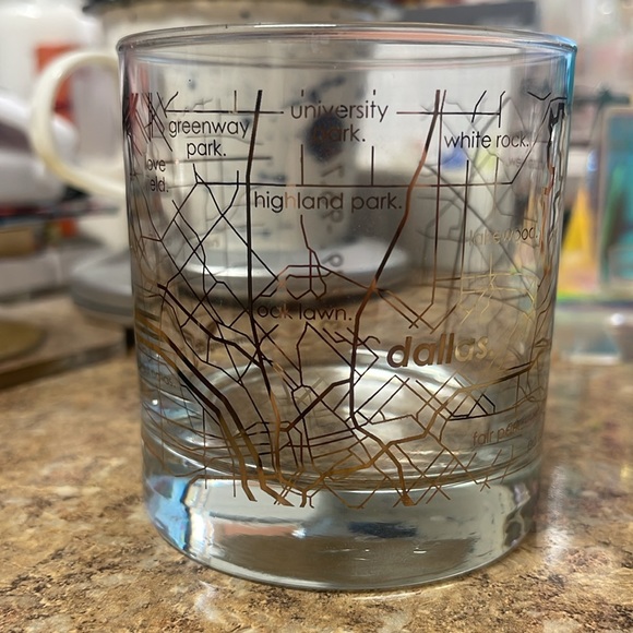 Well Told Dallas Map Rocks Glass - Picture 8 of 8